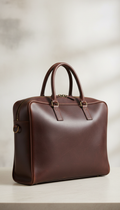 Espresso Leather Briefcase