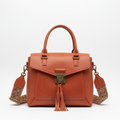 Women's Terracotta Leather Boho Chic Laptop Bag